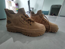 Dickies馬丁靴男靴2025冬季鞋子男款百搭加絨靴子男低幫工裝靴增高男鞋 淺棕加絨 40 【偏大一碼，適合運動(dòng)鞋41】 曬單實(shí)拍圖