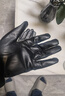 青禾潤美真皮觸屏手套黑色中長(cháng)款簡(jiǎn)約商務(wù)通勤休閑西裝薄款厚款羊皮手套 黑色-春秋薄內里款 M 男士手小 曬單實(shí)拍圖