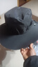 夏季太陽(yáng)帽釣魚(yú)戶(hù)外登山帽子男士遮臉護頸大帽檐新款防曬遮陽(yáng)帽 灰色 曬單實(shí)拍圖