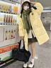 汐菡（XIHAN）羽絨棉服女2025新款中長(cháng)款學(xué)生小個(gè)子棉衣外套冬季衣服羽棉襖絨服 潮流韓版加厚中長(cháng)款黃色 均碼 均碼 （可聯(lián)系客服備注碼數） 曬單實(shí)拍圖