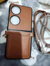 適用于華為Pocket2手機殼超薄防摔創(chuàng  )意皮套掛脖保護套防塵女外殼 皮紋插卡卡包+斜跨掛繩款 華為 Pocket 2 曬單實(shí)拍圖