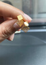 周六福（ZLF）  黃金耳飾女款5G足金幾何鏤空耳釘翩翩是你 計價(jià) 1.21g 曬單實(shí)拍圖