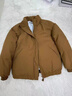 燦圖美式飛行員夾克羽絨棉服男秋冬季加厚棉衣外套cleanfit面包服棉襖 棕色 夾棉加厚 L 曬單實(shí)拍圖