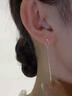 戚小米純S999銀水滴耳線(xiàn)女氣質(zhì)簡(jiǎn)約長(cháng)款耳環(huán)時(shí)尚新款時(shí)尚個(gè)性養耳洞耳飾 水滴耳線(xiàn)【一對】 曬單實(shí)拍圖