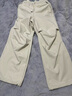 太平鳥(niǎo)女裝休閑褲冬季三防拼腰頭工裝褲質(zhì)感潮流時(shí)尚D 淺灰色 M 曬單實(shí)拍圖