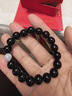 峨眉山黑曜石海藍寶手串水晶手鏈轉運珠情侶手鏈送男友本命年禮物 曬單實(shí)拍圖