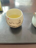 IKXO高檔茶杯主人杯單杯羊脂玉白瓷功夫茶具江山杯陶瓷茶盞送禮禮盒 粉彩龍蛋杯禮盒裝 曬單實(shí)拍圖