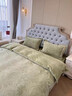 胖東來(lái)同款高端A類(lèi)加厚保暖牛奶絨四件套冬季珊瑚絨被套加絨寶寶 速熱//花夢(mèng)情緣-草綠 床單款 1.8m四件套：被套200*230cm 曬單實(shí)拍圖