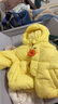 巴拉巴拉童裝寶寶羽絨服三防男童冬裝女童連帽外套萌趣2025新款面包服外套 黃色鴨鴨31004-白鴨絨 90 充絨量51g 曬單實(shí)拍圖