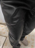 凱撒（KAISER）綿羊皮真皮皮褲男士冬季加絨加厚寬松大碼直筒防水防油耐磨皮褲子 黑色 3XL 140-160斤 曬單實(shí)拍圖