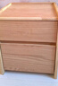 京東京造實(shí)木床頭柜 天然橡膠木|大容量2抽 臥室收納柜儲物柜 CB02 曬單實(shí)拍圖