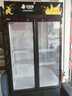 北極熊（BEIJIXIONG）展示柜冷藏柜冰柜商用飲料柜直冷風(fēng)冷風(fēng)直冷保鮮柜超市玻璃門(mén)冰箱立式啤酒柜 雙門(mén)下機直冷黑紅款（688L） 曬單實(shí)拍圖