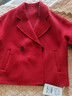 尚都比拉新年紅【100%羊毛】毛呢大衣女冬季女裝小個(gè)子短款寬松雙面呢外套 曬單實(shí)拍圖