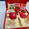 赟婭新婚禮物送新人結婚禮品送閨蜜新娘姐妹訂婚實(shí)用伴手禮喜杯套裝 【木制禮盒】永結同心對杯+柿子存儲罐+大喜杯墊 曬單實(shí)拍圖
