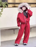 女孩紅色本命年衣服女童過(guò)年服2026新款套裝時(shí)尚洋氣時(shí)髦加絨加厚 紅色兩件套【加絨加厚】秋冬 130 （身高建議120cm左右） 曬單實(shí)拍圖