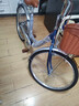 永久自行車(chē)成人通勤車(chē)單速車(chē)女式學(xué)生代步城市單車(chē)復古輕便變速載人 潮瑜藍 26寸（適合身高155CM-175CM） 曬單實(shí)拍圖