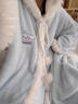 奧圣蔻玉桂狗斗篷睡衣  新款細絨冬季加絨加厚女珊瑚絨軟妹家居服冬季睡 藍狗寬袖斗篷(加厚款) M (95-115斤) 曬單實(shí)拍圖