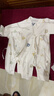 童顏嬰兒連體衣春秋冬季純棉新生兒衣服初生寶寶蝴蝶哈衣和尚服 2件套 曬單實(shí)拍圖