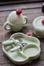TINYSTARSE冰淇淋寶寶嬰幼兒童餐具輔食碗盤(pán)開(kāi)葷禮物周歲生日禮盒 薄荷奶綠5件套（夏日冰淇淋）-禮袋裝 曬單實(shí)拍圖