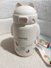 蘇泊爾（SUPOR）兒童保溫杯水杯水壺小學(xué)生上學(xué)開(kāi)學(xué)316L吸管杯 椰奶白KCV50CM20 曬單實(shí)拍圖