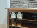 源藝小筑實(shí)木換鞋凳鞋柜門(mén)口家用入門(mén)坐凳一體多層網(wǎng)紅多功能落地鞋架 三層【長(cháng)100*寬30*高54】胡桃色 送貨上門(mén) 曬單實(shí)拍圖
