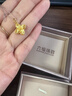 六福珠寶足金清新小花系列5G工藝黃金吊墜不含項鏈單件 計價(jià) GJG0146DS 1.98克(含工費303元) 四葉花 曬單實(shí)拍圖