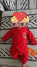 貝瑞加（Babyprints）寶寶過(guò)年衣服春節嬰兒大紅色連體衣純棉新年哈衣護肚柔軟 葫蘆66 曬單實(shí)拍圖