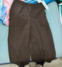 晚白【新品】2026春款高腰立體分割小個(gè)子靴褲顯瘦軟糯毛呢休閑褲女 深棕色 28 曬單實(shí)拍圖