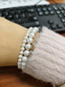 南珠宮福牌淡水珍珠手鏈送禮套裝圓強光送女友禮物 7.5-8.5mm 含扣長(cháng)17cm 曬單實(shí)拍圖