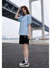 安踏（ANTA）運動(dòng)套裝女夏季潮流運動(dòng)服冰絲速干短袖短褲羽毛球服跑步套裝女 展翅藍T恤+速干短褲 M 【適合100-120斤】 曬單實(shí)拍圖