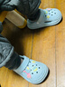 迪士尼童鞋女童瑪麗貓洞洞鞋夏季涼拖卡通戶(hù)外休閑拖鞋F2390 藍180 曬單實(shí)拍圖