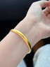 祥源昌黃金泥鰍背手鐲古法傳承鐲子金包銀足金999足銀生日禮物實(shí)心首飾 總重約35克-寬10mm-加厚金重3.5g 60圈口 【真金真銀-假一賠十】 曬單實(shí)拍圖