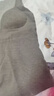 古今（GUJIN）綿羊毛保暖背心女無(wú)痕磨絨秋衣舒適帶胸墊打底衫秋冬內搭上衣灰L 曬單實(shí)拍圖