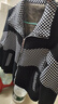 BNEB加絨加厚休閑套裝女冬季新款時(shí)尚格子拼接立領(lǐng)外套闊腿褲兩件套潮 上衣+褲子 【加絨】 M 【85-110斤】 曬單實(shí)拍圖