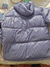 探路者（TOREAD）男女童羽絨服 秋冬款童裝連帽寬松兒童羽絨服QADDBN95679 暮山紫 150 充絨量  113g 曬單實(shí)拍圖