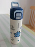 富光阿蒙聯(lián)名兒童保溫杯316不銹鋼便攜大容量學(xué)生保冷水杯子400ML蒂藍 曬單實(shí)拍圖