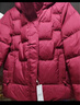 雪中飛羽絨服女2025冬季短款翻領(lǐng)寬松連帽保暖外套媽媽裝紅色XL 曬單實(shí)拍圖