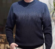 寶財羊爸爸裝重磅毛衣冬季加絨加厚含羊毛圓領(lǐng)針織衫中老年人男裝上衣服 曬單實(shí)拍圖