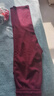 安可拉紅色直筒褲女秋冬季2025新款高腰寬松休閑呢料加絨闊腿褲子 安可拉紅--加絨 XL 29/推薦115-130斤 曬單實(shí)拍圖