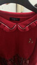哈吉斯（HAZZYS）童裝女童上衣春新品中大童紅品翻領(lǐng)優(yōu)雅經(jīng)典時(shí)尚裙式上衣拜年服 經(jīng)典紅 165 曬單實(shí)拍圖