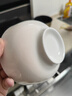 斯凱綈（Sky Top）米飯碗陶瓷面碗骨瓷湯碗家用喬遷酒店餐具套裝純白5英寸奧碗4件 曬單實(shí)拍圖