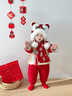 班吉熊嬰兒拜年服冬季喜慶年服寶寶新年衣服加絨加厚連體衣新中式外出服 【馬甲】平安喜樂(lè )馬甲單件 66cm 曬單實(shí)拍圖