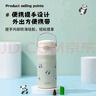 膳魔師兒童保溫杯學(xué)生吸管水杯熊貓系列水壺316L不銹鋼350ml 黑白 曬單實(shí)拍圖