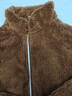 外套女潮ins冬季加絨加厚雙面絨立領(lǐng)保暖衛衣女開(kāi)衫拉鏈抓絨衣女 深棕色 2XL 【建議125-140斤】 曬單實(shí)拍圖