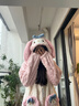 TULX玉桂狗睡衣女秋冬季加厚珊瑚絨中長(cháng)款睡袍浴袍三麗鷗家居服兩件套 24611美樂(lè )蒂（睡袍+褲子） 加厚款 XL 120-135斤【優(yōu)質(zhì)絨】 曬單實(shí)拍圖