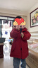 戴維貝拉（DAVE＆BELLA）女童羽絨服男童90絨保暖羽絨衣兒童冬裝幼兒新年寶寶冬季外出服 中國紅DB16448 130 cm（建議身高120-130cm） 曬單實(shí)拍圖