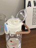 沭科學(xué)生水杯女生高顏值2026新款tritan塑料吸管杯大容量?jì)和p飲杯子 藍色米菲兔-590ml【一杯三飲+便攜提手】 曬單實(shí)拍圖