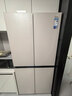 美的（Midea）餐邊柜427零嵌入式冰箱45cm薄十字四開(kāi)門(mén)除菌三循環(huán)節能風(fēng)冷無(wú)霜家用電冰箱 BCD-427WUSGPZM 月光米 曬單實(shí)拍圖