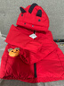 波司登25羽絨服新年紅兒童5A抗菌合體短款加厚防寒連帽外套 曬單實(shí)拍圖