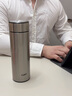 嘉特（GiNT）保溫杯316L不銹鋼茶水分離男女士便攜商務(wù)車(chē)載水杯 可定制禮品 【316L內膽】鋼本色400ml 曬單實(shí)拍圖